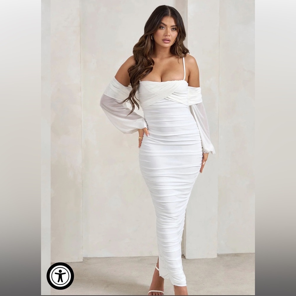 Club L White Maxi Dress